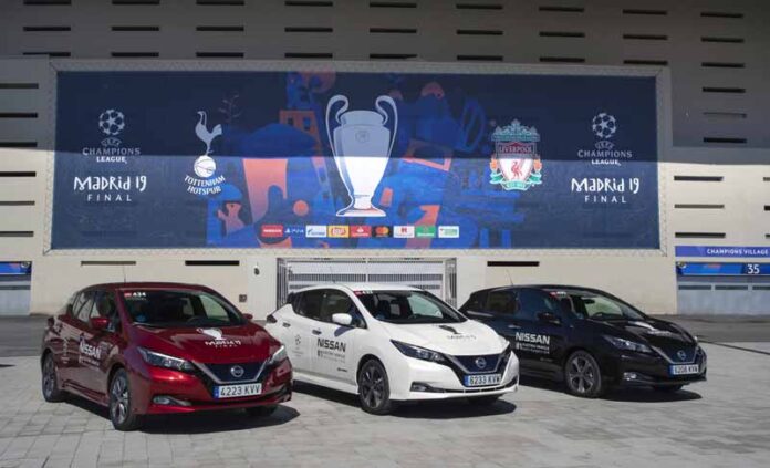 Nissan «электрифицировал» финал Лиги чемпионов УЕФА в Мадриде