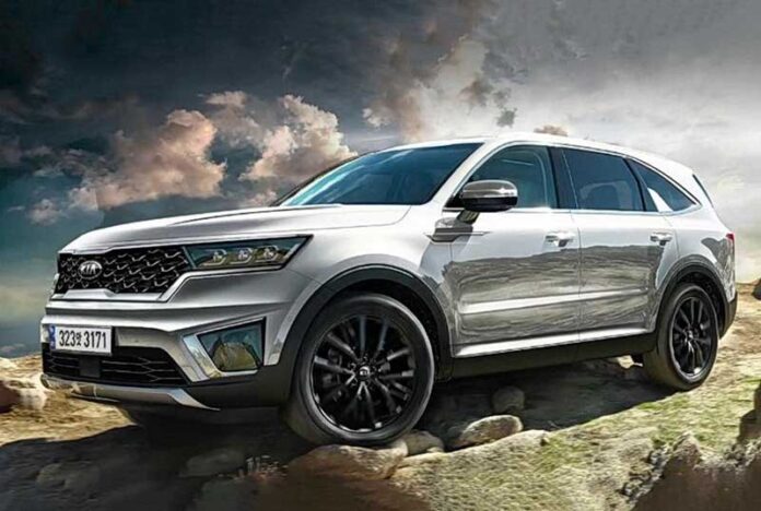 Салон нового Kia Sorento попал в объектив фотошпиона