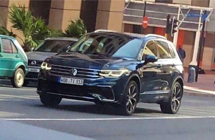 Обновленный Volkswagen Tiguan сфотографировали без камуфляжа