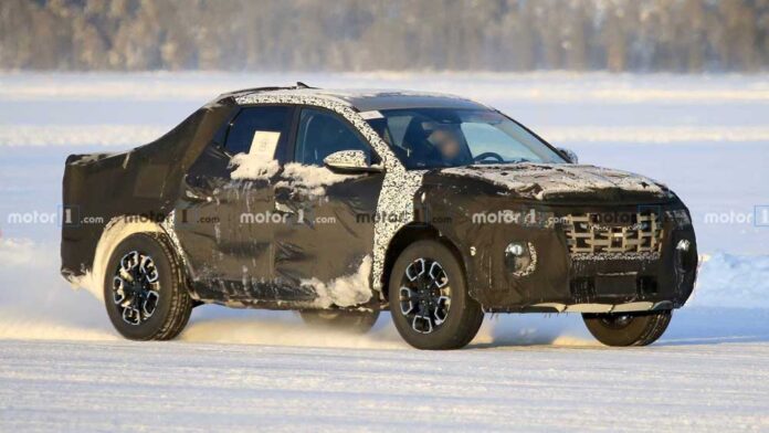 Пикап Hyundai впервые заметили на тестах
