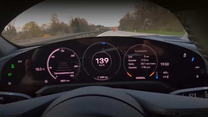 Сколько времени нужно, чтобы проехать 1000 км на Porsche Taycan