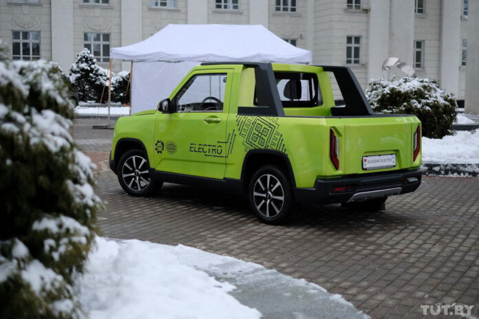 В Беларуси разработали электропикап из запчастей Nissan и Geely