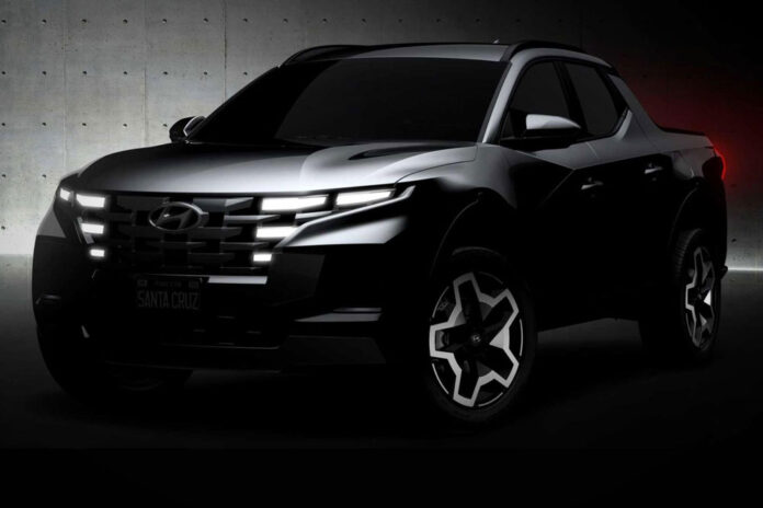 Hyundai показал скетчи пикапа Santa Cruz