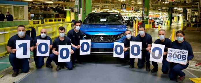 Peugeot випустила мільйон екземплярів кросовера 3008 на заводі в Сошо