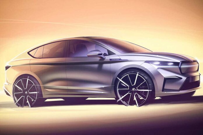Skoda оприлюднила ескіз купеподібного електричного кросовера