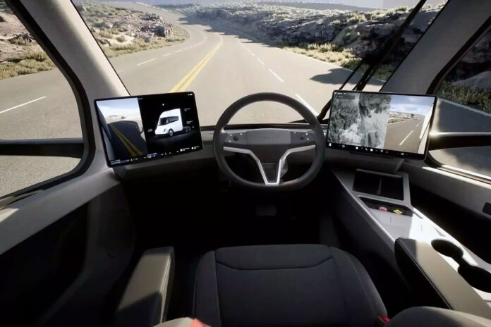 Tesla показала салон електровантажівки Semi