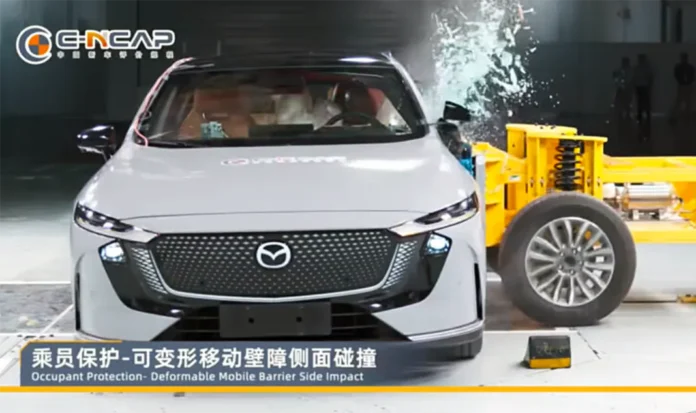 Безпеку електричної Mazda EZ-6 перевірили у краш-тесті