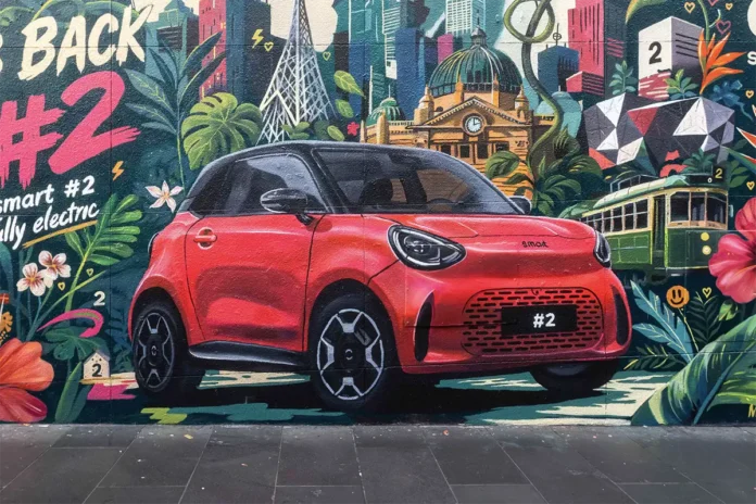 Новий сітікар smart #2 з’явився на муралах в різних містах світу